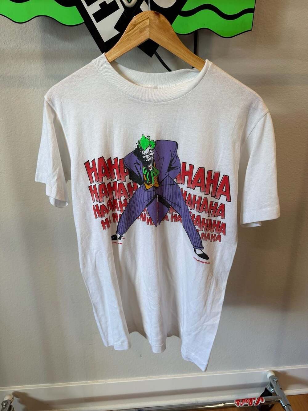 Vintage 1989 The Joker "ha ha ha" Graphic T-Shirt by Division 1